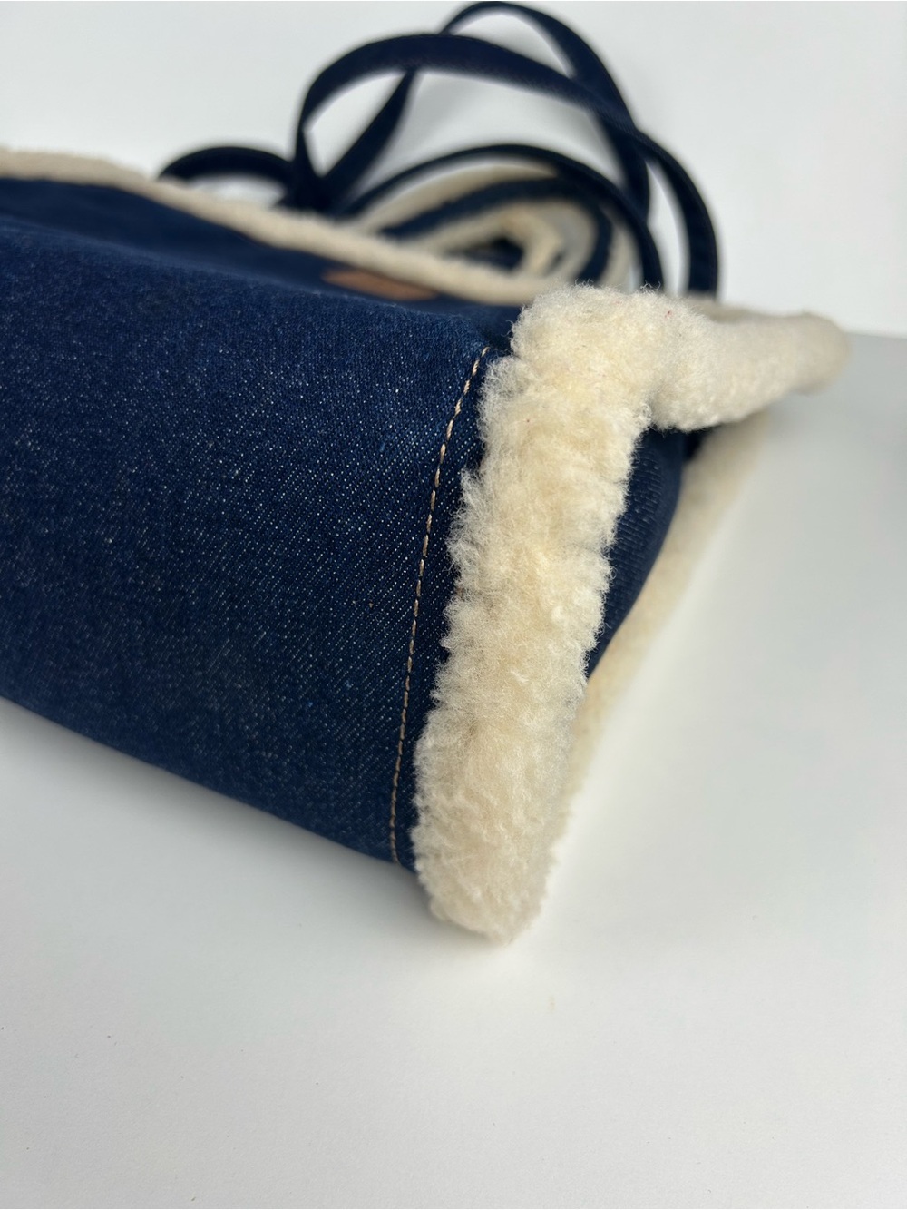 UGG X TELFAR MEDIUM SHOPPER TOTE CROSSBODY DENIM - Picture 7 of 16